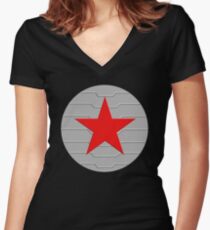 Winter Soldier - Schild Shirt mit V-Ausschnitt