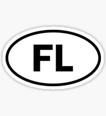 Florida - FL - oval sticker Sticker