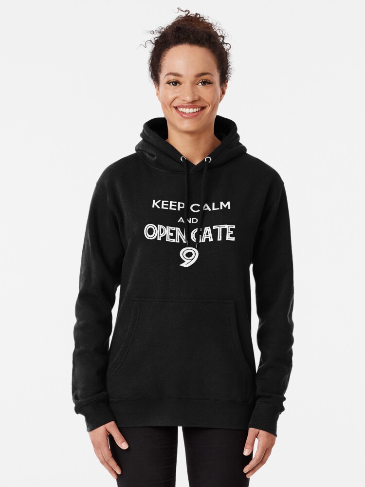 Vista alternativa de Sudadera con capucha Keep Calm and open gate 9