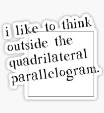 I Like To Think Outside The Box Sticker
