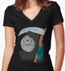 DeathStar Women's Fitted V-Neck T-Shirt