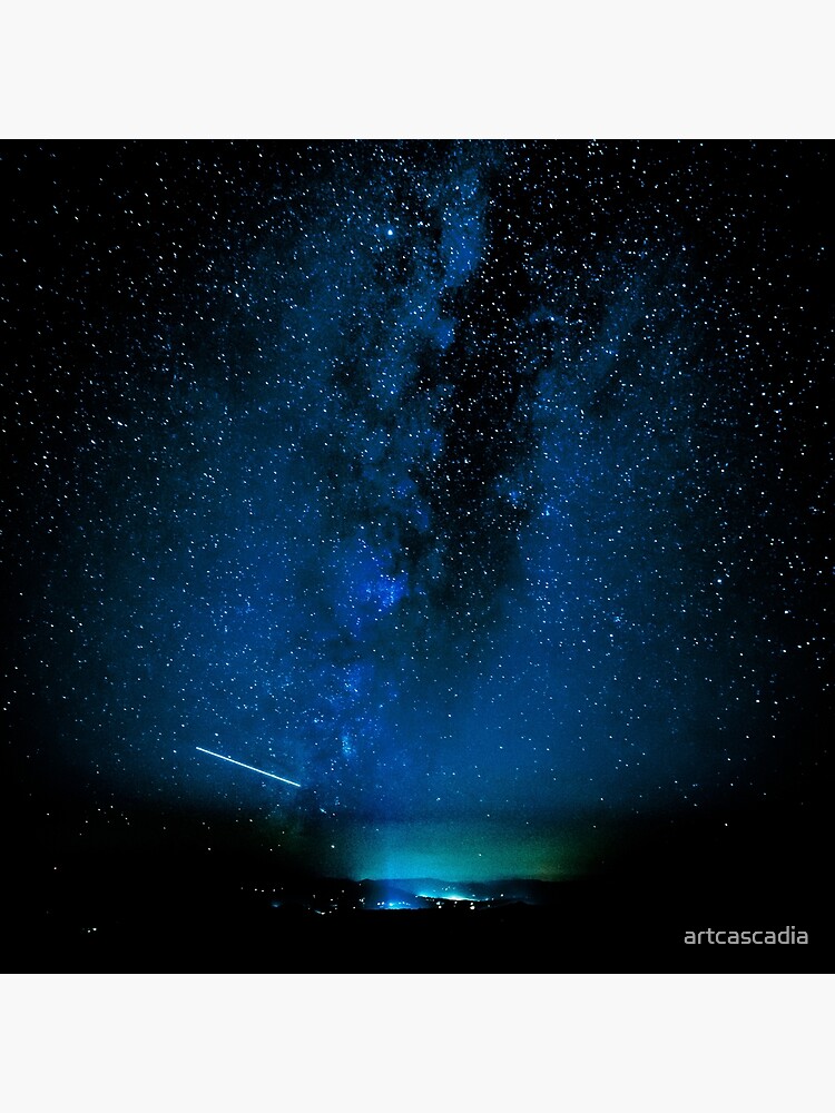 Stars and Space Night Sky - Blue Starry Milky Way in Arizona by artcascadia