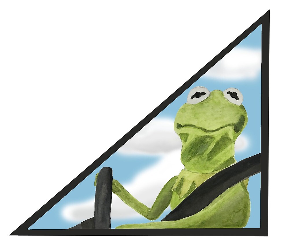 "Kermit Driving Car" by kflag | Redbubble