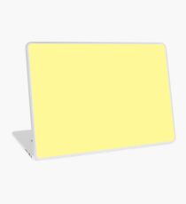 Pastellgelbe Volltonfarbe Laptop Folie