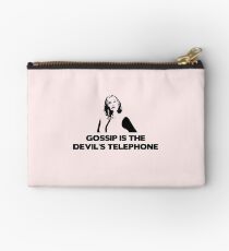 Gossip is the Devil's Telephone - Schitt's Creek Zipper Pouch