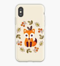Kleiner Fuchs mit Herbstbeeren iPhone-Hülle & Cover
