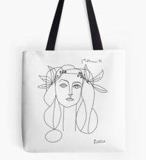 Pablo Picasso Krieg und Frieden 1952 Artwork T Shirt, Skizze Tote Bag