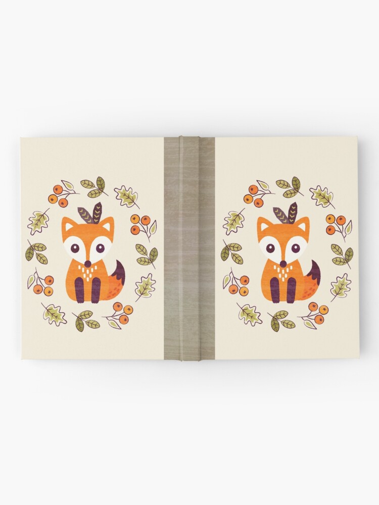 Alternate view of Little Fox with Autumn Berries Hardcover Journal