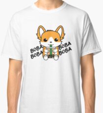 Camiseta clásica Bubble Tea Corgi Boba Corgi