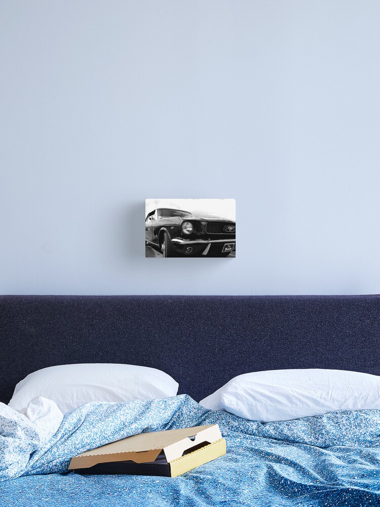 Ford Mustang 69 At Camaret S Harbour Canvas Print By Mitchhippie