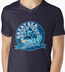 Great Sea Cartography Men's V-Neck T-Shirt
