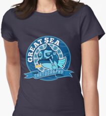 Great Sea Cartography Women's Fitted T-Shirt