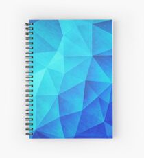 Abstract Polygon Multi Color Cubizm Painting in ice blue Spiralblock