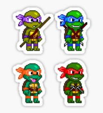Teenage Mutant Ninja Turtles Pixels Sticker