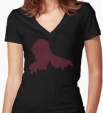 A World on Fire Women's Fitted V-Neck T-Shirt