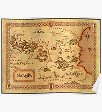 Karte von Narnia Poster