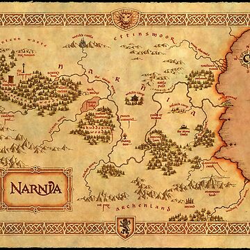 Artwork thumbnail, Map of Narnia by sanguinolent
