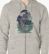Sudadera con capucha y cremallera Clever Girl - Azul
