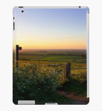 Oxfordshire at sunset from the Downs iPad Case/Skin