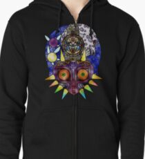 Sudadera con capucha y cremallera Vidriera de Majora's Mask