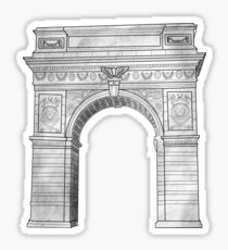 NYU Arch Grey Sticker