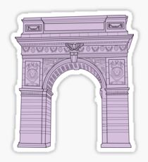 NYU Arch Purple Sticker