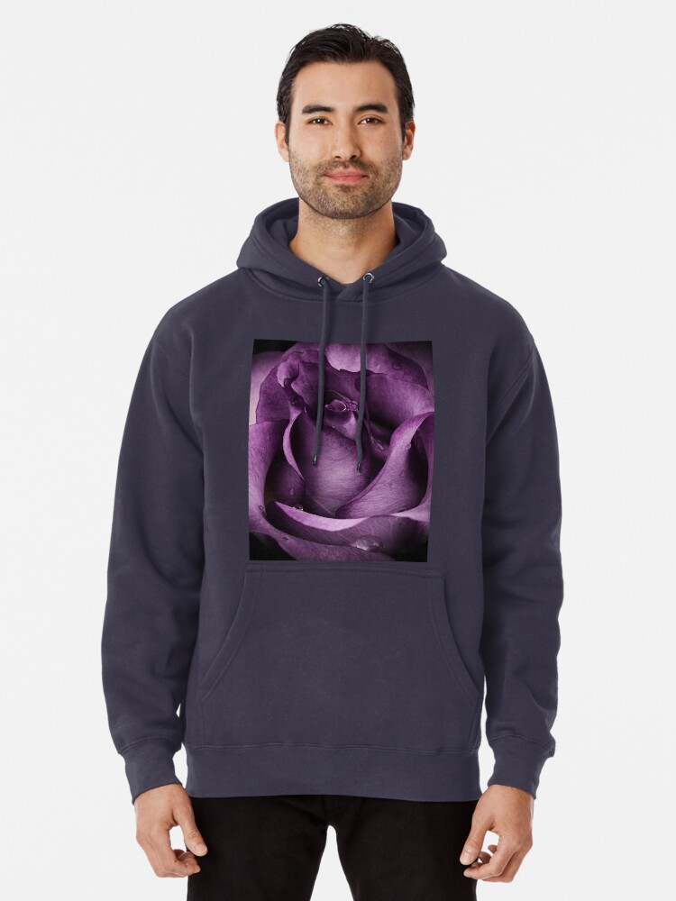 purple rose hoodie