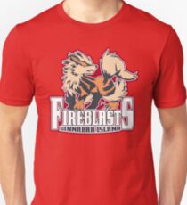 Cinnabar Island Fire Blasts: Arcanine Sport Logo Unisex T-Shirt
