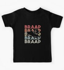 Vintage Schneemobil Witziges Wintersport Geschenk Kinder T-Shirt