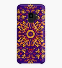 Fiery Floral Folk Pattern Case/Skin for Samsung Galaxy