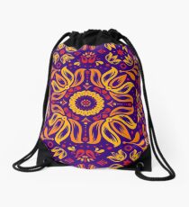 Feurige Floral Folk-Muster Rucksackbeutel