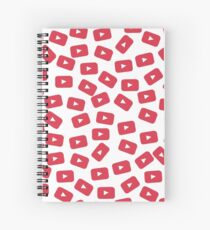 YouTube Play Button Spiral Notebook