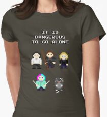 Team Dresden: It is dangerous to go alone Women's Fitted T-Shirt