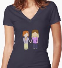 You're My Always - Willow & Tara Stylized Print Women's Fitted V-Neck T-Shirt