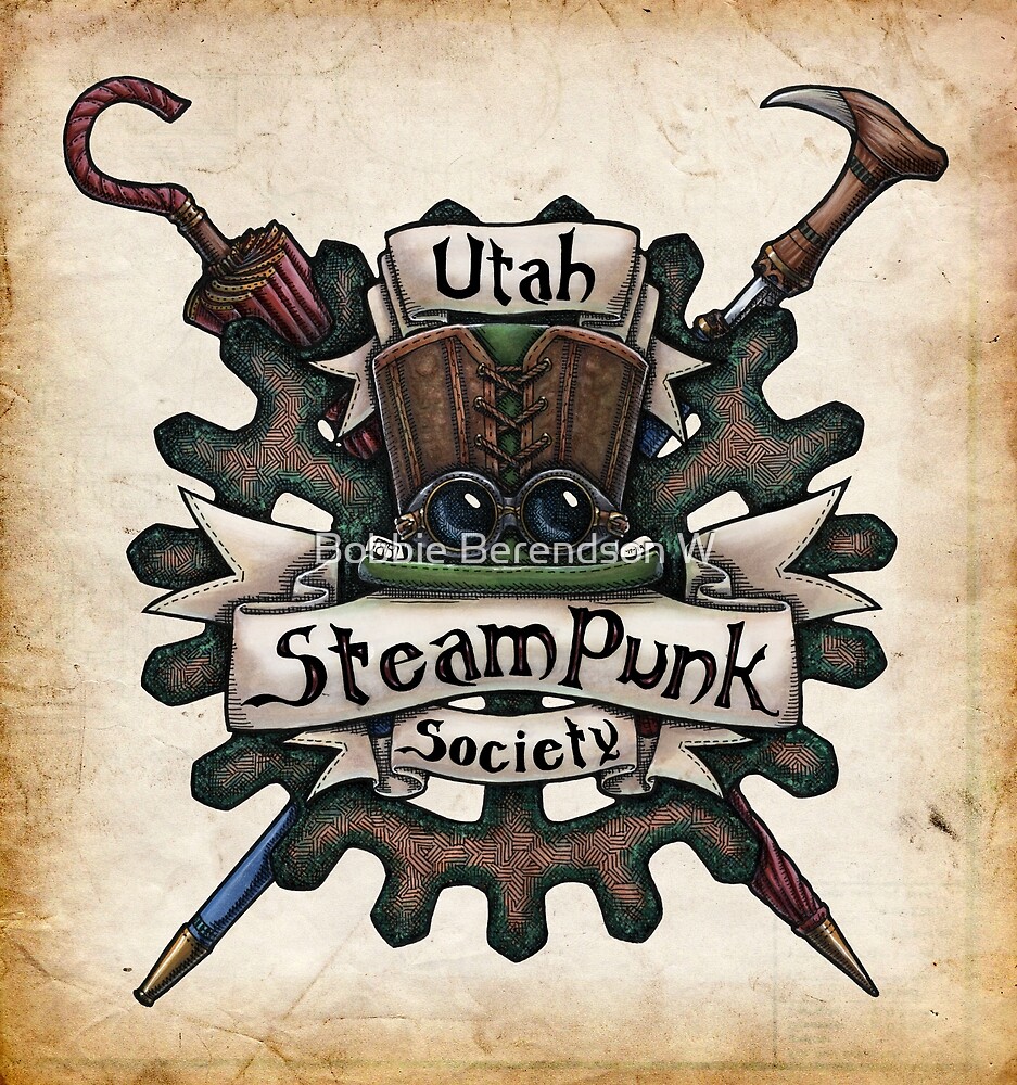 Utah Steampunk Society Logo by Bobbie Berendson W