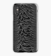 Music band waves - Black&White iPhone Case