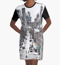 Vestido camiseta Edificios de la ciudad de Nueva York