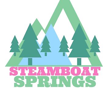 Artwork thumbnail, Steamboat Springs Colorado Mountain Love by crickmonster