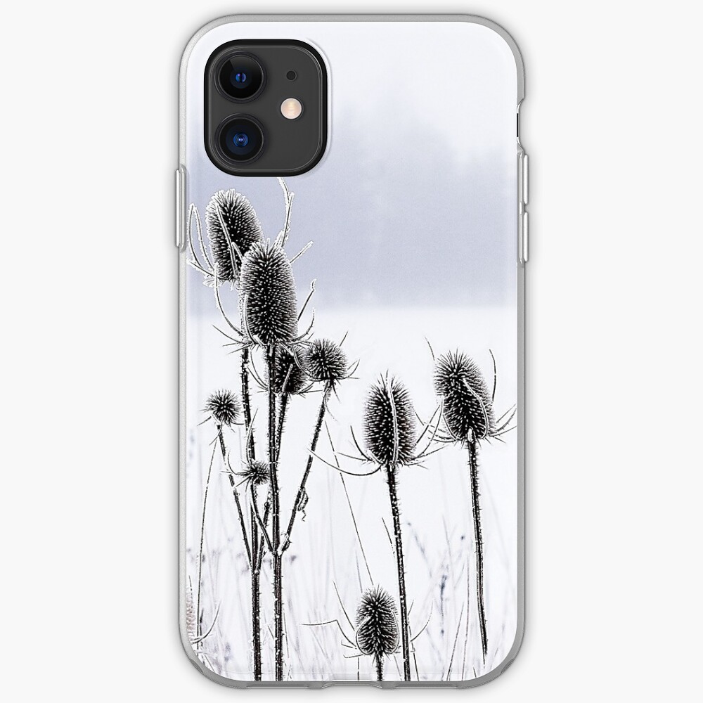 Thistles in the snow iPhone Case & Cover