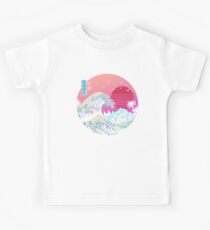 Die große Retro-Welle Kinder T-Shirt