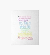 Once Upon a Time - Emma Swan Quote Rainbow Art Board