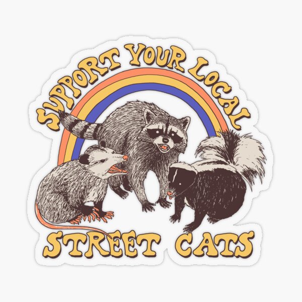 Street Cats Transparent Sticker