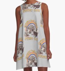 Straßenkatzen A-Linien Kleid