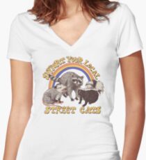 Street Cats Fitted V-Neck T-Shirt