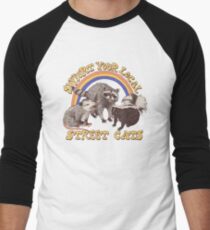 Straßenkatzen Baseballshirt für Männer