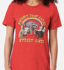 Camiseta de tejido mixto Gatos de la calle