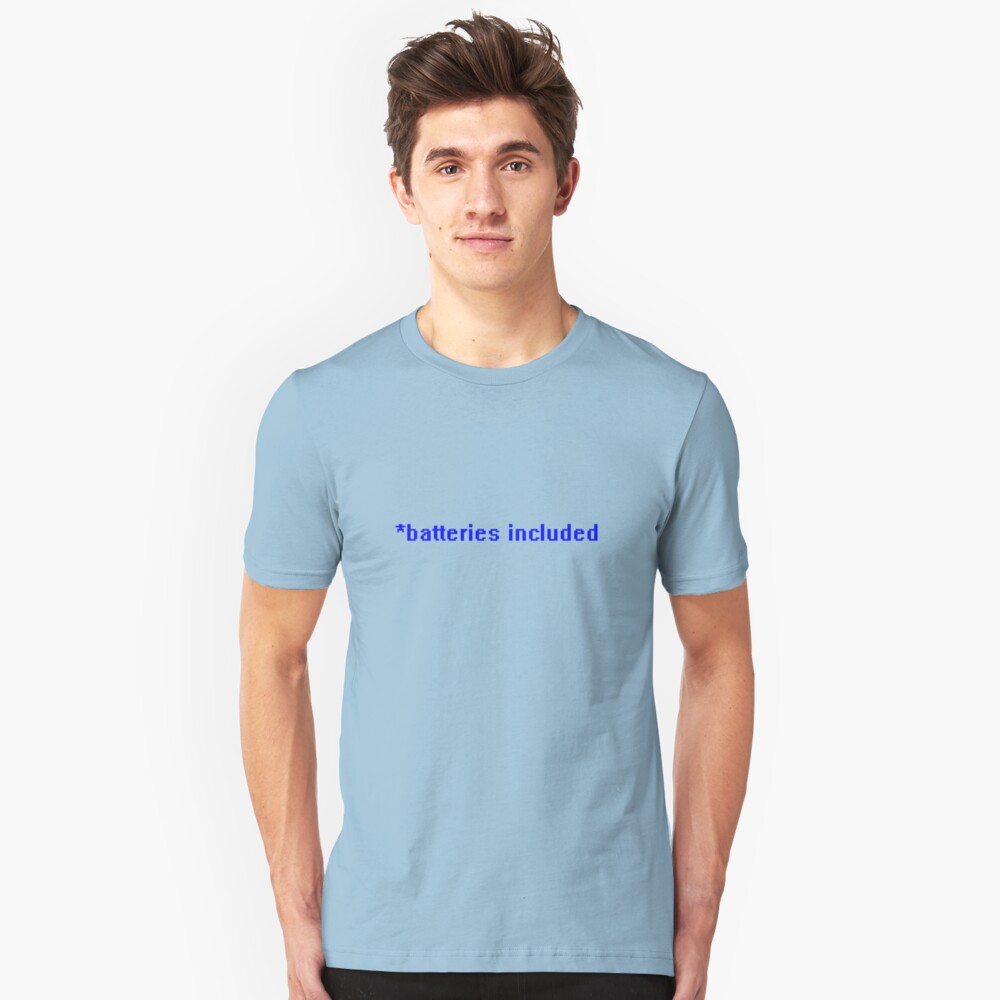 *batteries included Slim Fit T-Shirt
