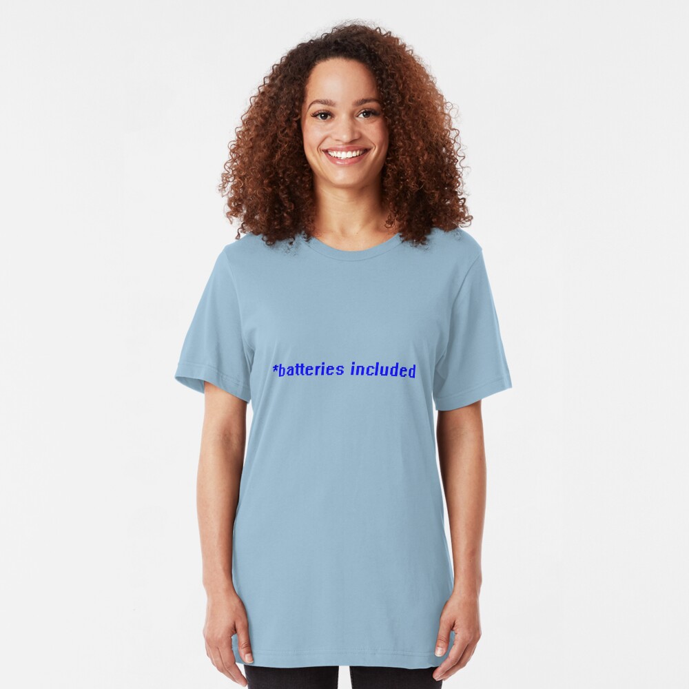 *batteries included Slim Fit T-Shirt
