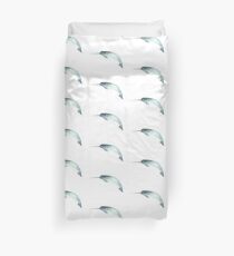 Funda nórdica Pintura minimalista Narwhal para sala de guardería