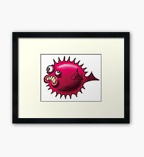 Grumpy Fish Framed Print